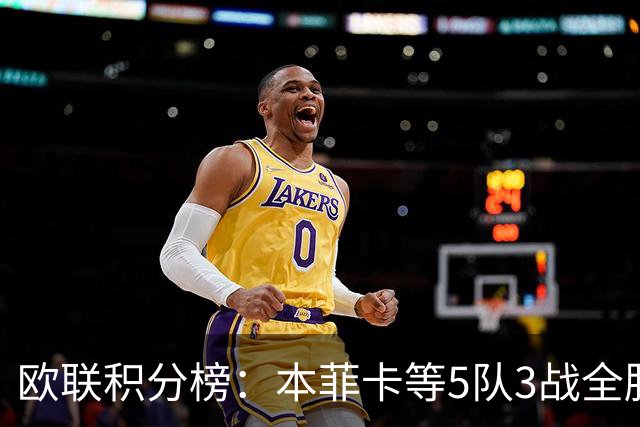 欧联积分榜：本菲卡等5队3战全胜，尤文第7，米兰1胜2负暂居第24